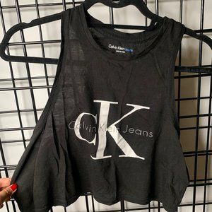 CK Cropped Sleeveless Top
